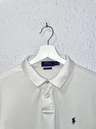 Polo Ralph Lauren Algodon blanco Cusom Slim Fit XL