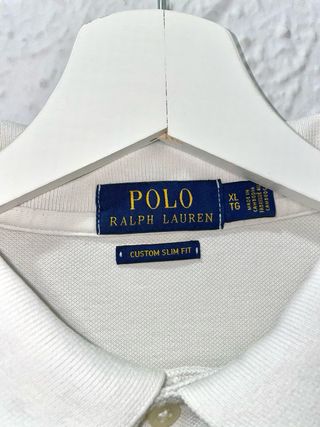 Polo Ralph Lauren Algodon blanco Cusom Slim Fit XL