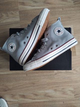 Converse CTAS grises talla 38 - NUEVAS