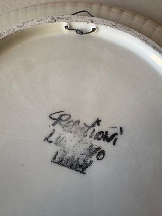 Piatto Ceramica Vintage Dipinto a Mano primavera