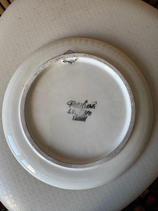 Piatto Ceramica Vintage Dipinto a Mano primavera
