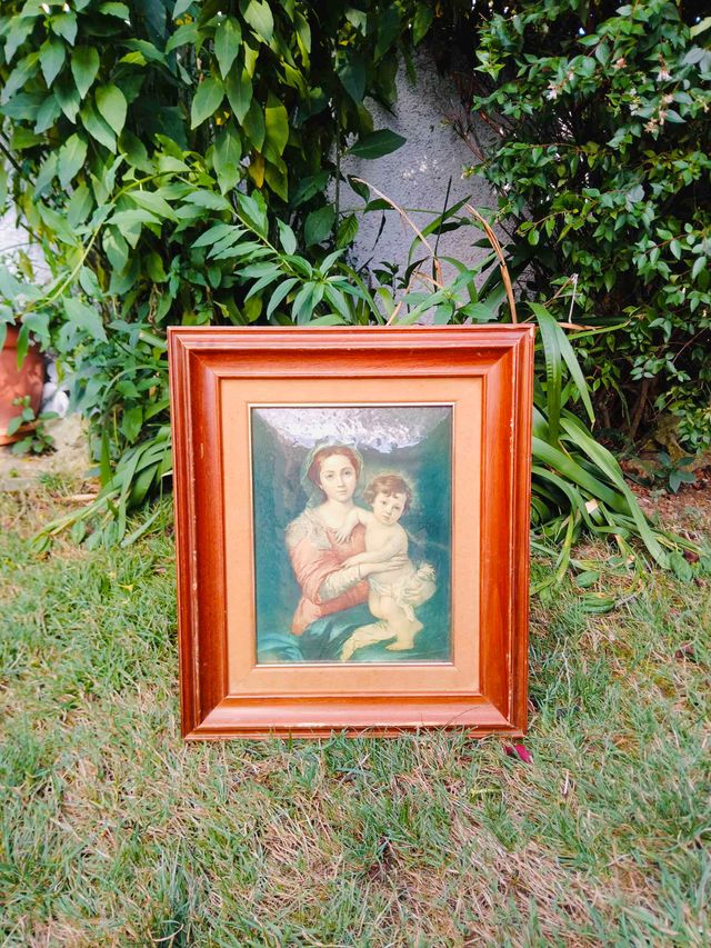 CUADRO CLASICO VIRGEN MARIA CON NIÑO