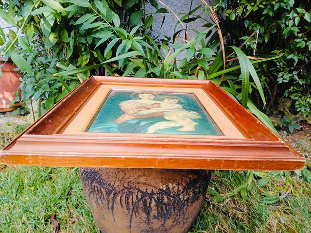 CUADRO CLASICO VIRGEN MARIA CON NIÑO