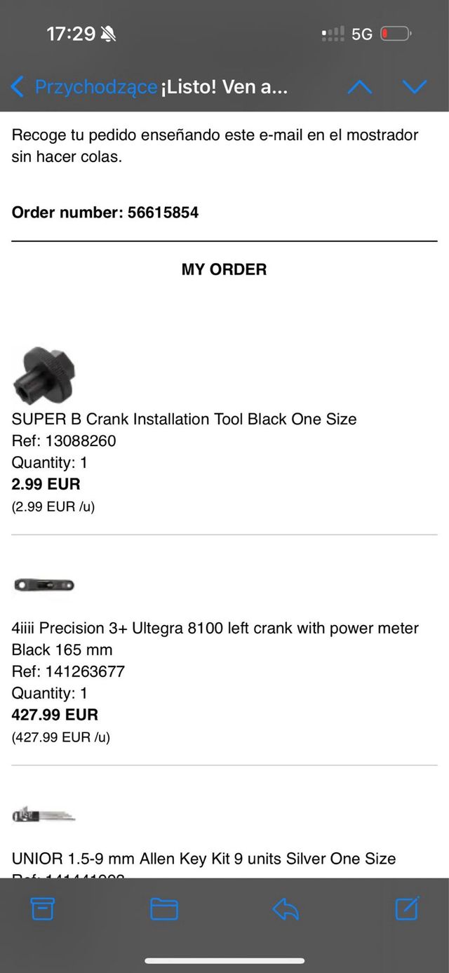 Potência 4iiii Ultegra 165mm