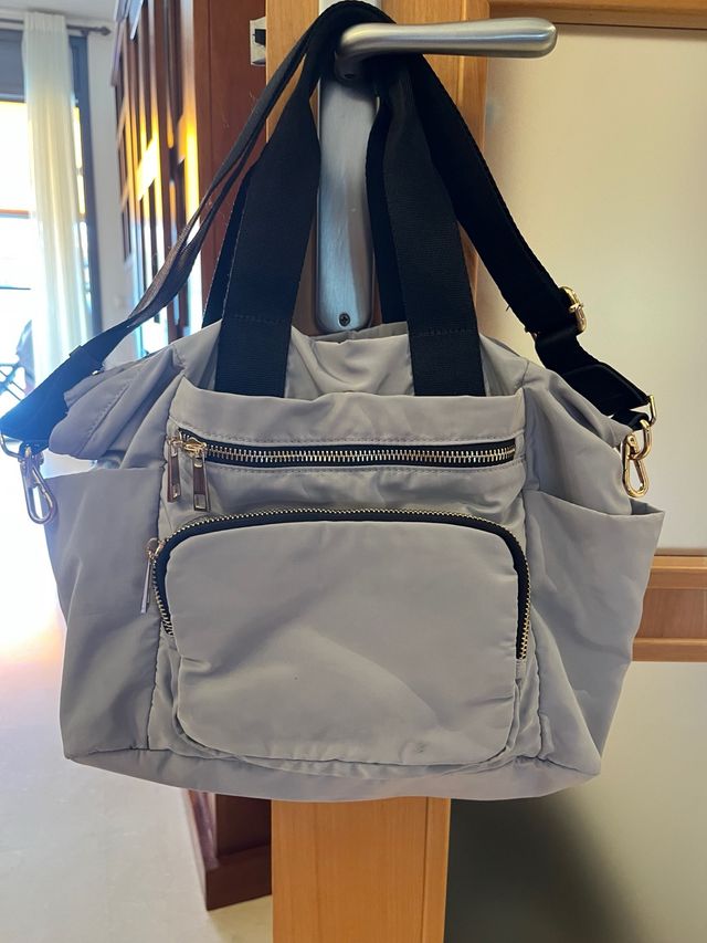 Bolso Alberzoran gris - bandolera