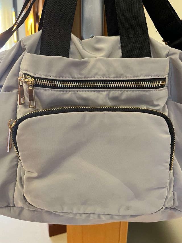 Bolso Alberzoran gris - bandolera