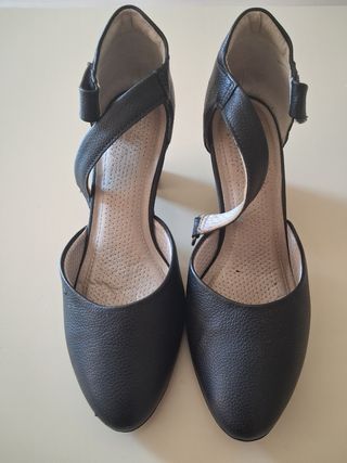 Zapato Mary Jane negro mujer