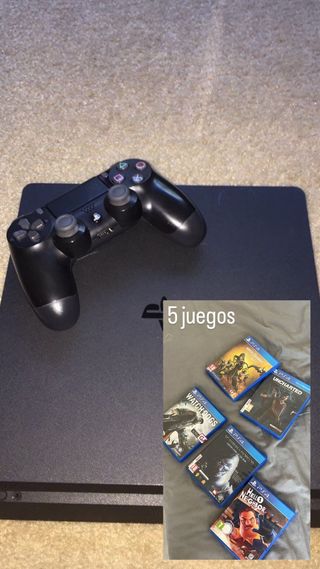 PS4 (PlayStation 4) + 5 juegos