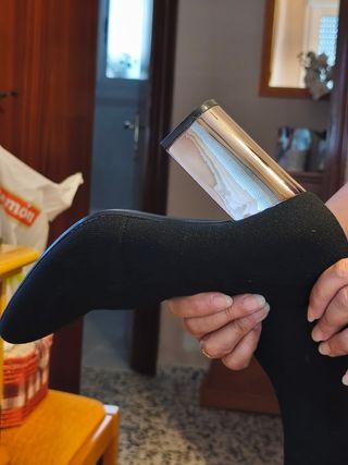 Botas altas negras tacón alto