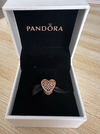 Charm Pandora Corazón Oro Rosa
