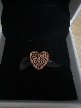 Charm Pandora Corazón Oro Rosa