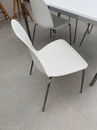 Mesa Comedor 4 Sillas Blanca