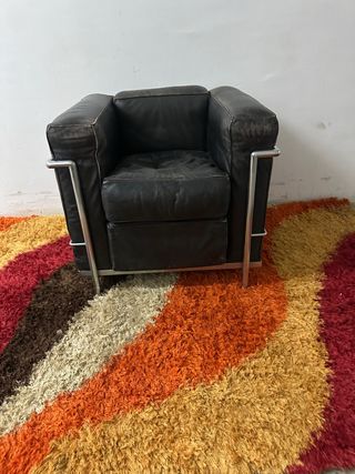 Butaca LC2 Le Corbusier negra ORIGINALES