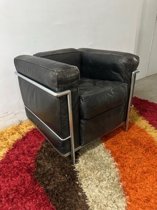 Butaca LC2 Le Corbusier negra ORIGINALES