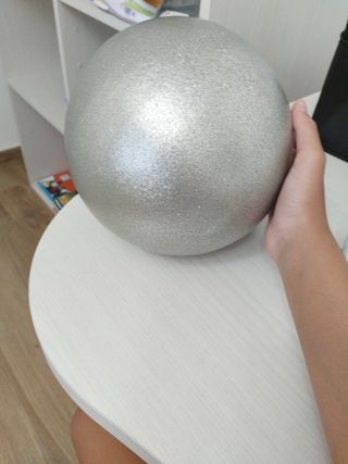 Palla ginnastica ritmica argento glitter
