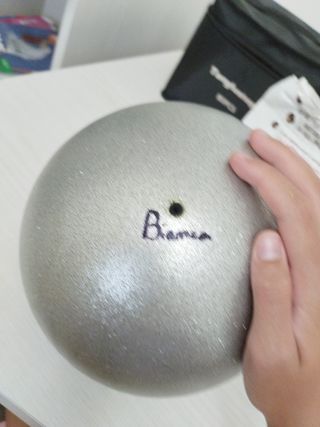 Palla ginnastica ritmica argento glitter