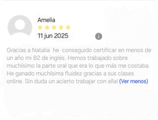 Clases particulares de inglés online