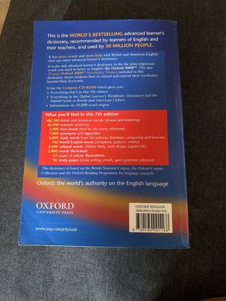 Oxford Advanced Learner's Dictionary +Cd+Vc Tea...