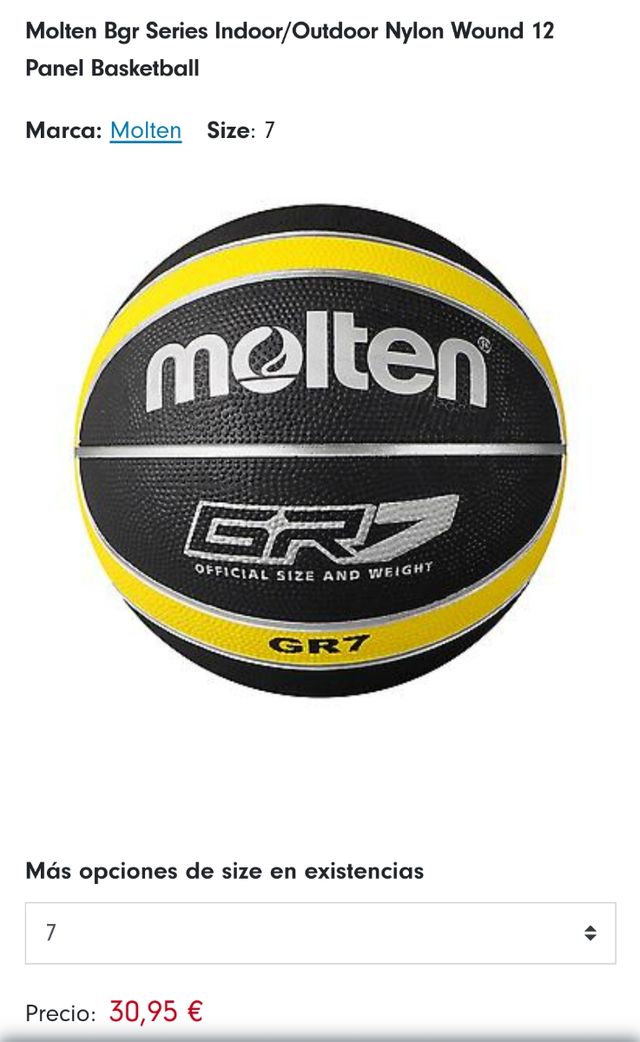Balón baloncesto Molten GR7