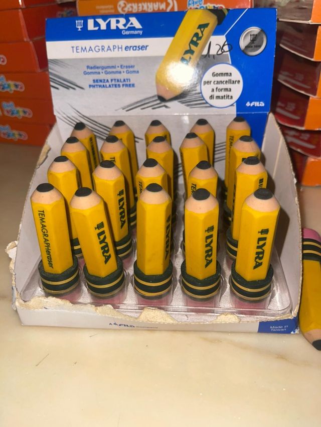 20 Gomme Lyra a Matita NUOVE