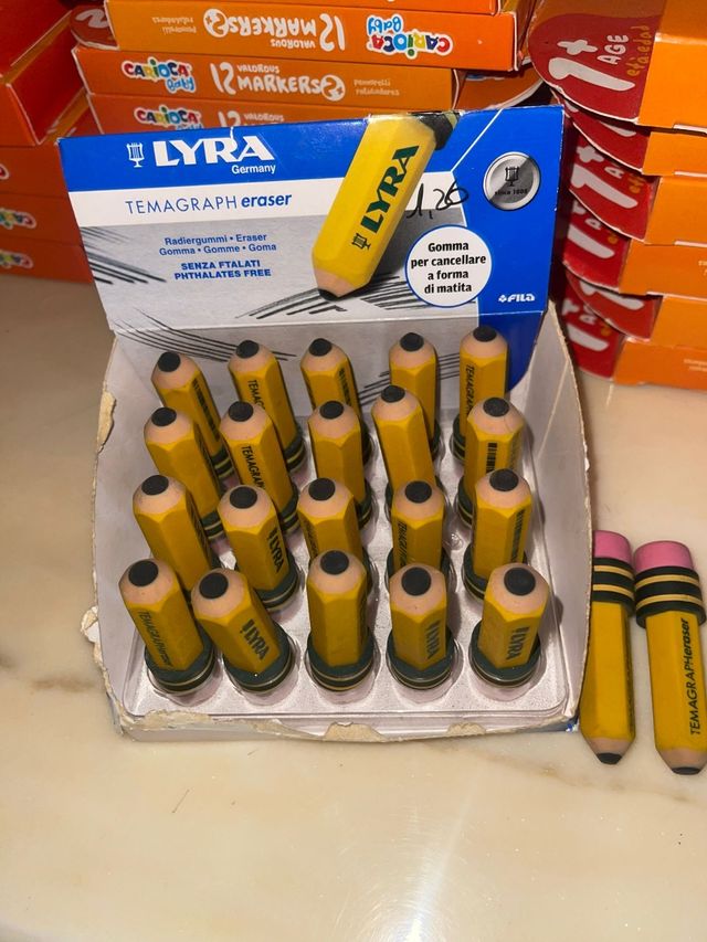 20 Gomme Lyra a Matita NUOVE