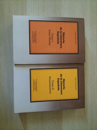2 tomos Historia de la literatura española 