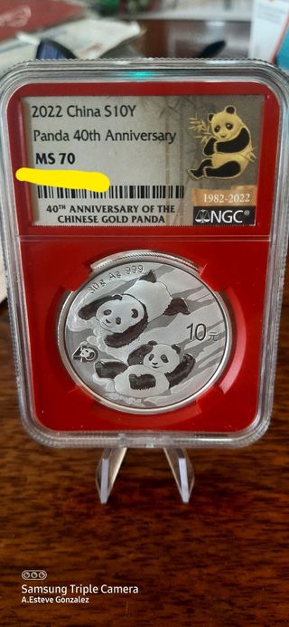 Panda China 2022 MS70 NGC