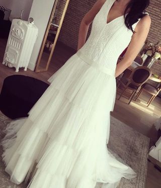 Vestido novia Estela Garro T-S