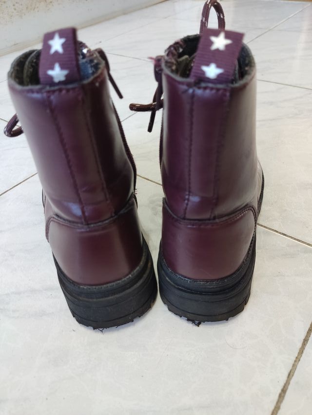 Botas Militares Burdeos talla 30
