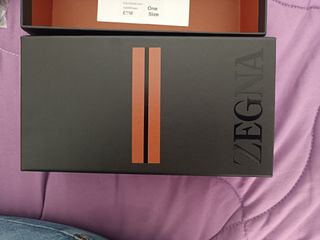 Occhiali Zegna nuovi, oro e marrone