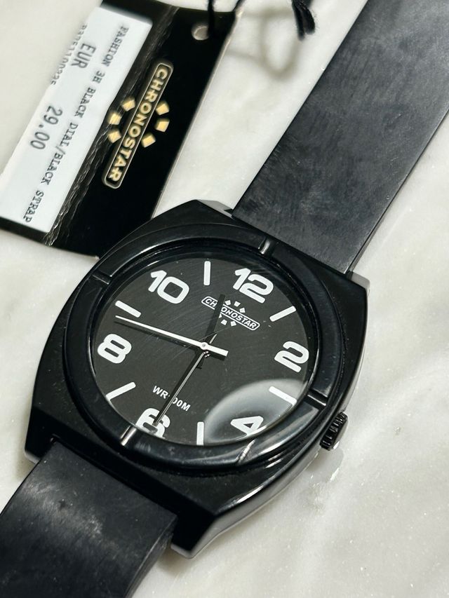 Chronostar orologio uomo nero