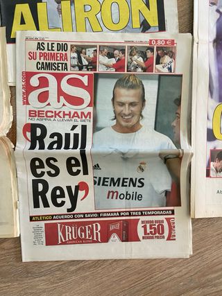 Lote periódicos antiguos Real Madrid