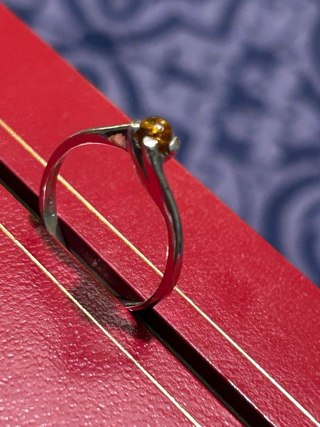 Anello argento 925 topazio