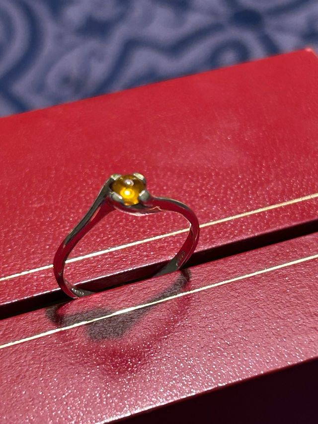 Anello argento 925 topazio