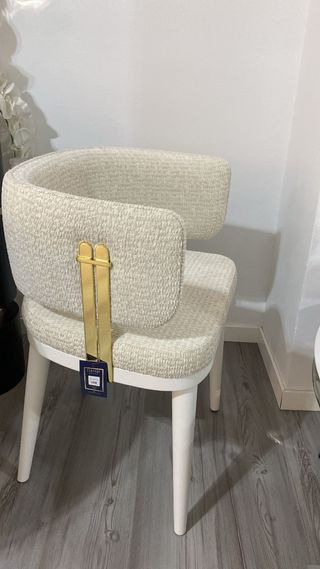 Sillas comedor Dahbi - beige/blanco