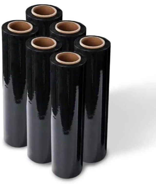 Film estirable negro: 24 rollos