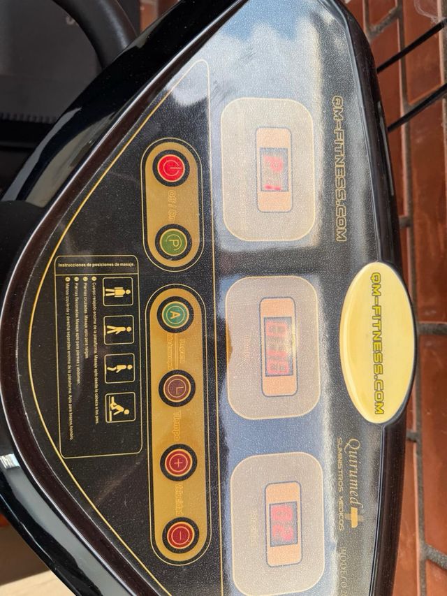 Plataforma vibración fitness.