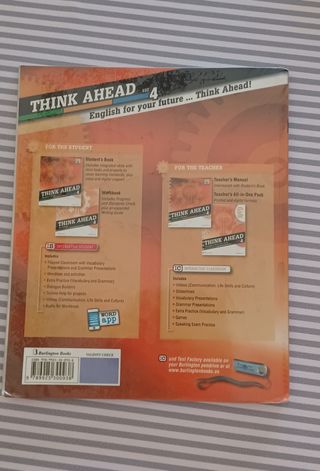 Libro inglés THINK AHEAD 4ºESO. STUDENT'S BOOK 201
