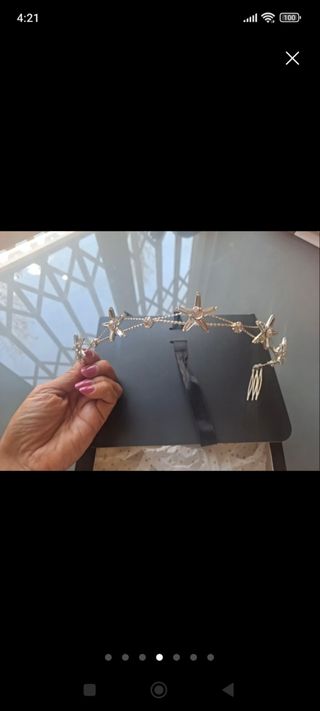  Supertocadas diadema para novia.