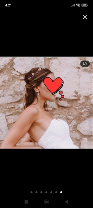  Supertocadas diadema para novia.