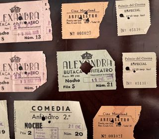 Entradas cine Barcelona años 60