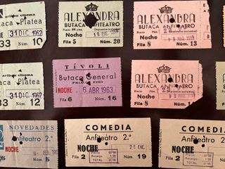 Entradas cine Barcelona años 60