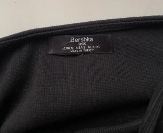Mono nero Bershka Unexpected Emotion. Ottimo stato