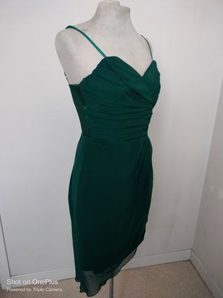 Vestito elegante verde taglia L