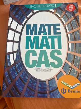 Matemáticas 1 Bachillerato Nueva etapa Bruño
