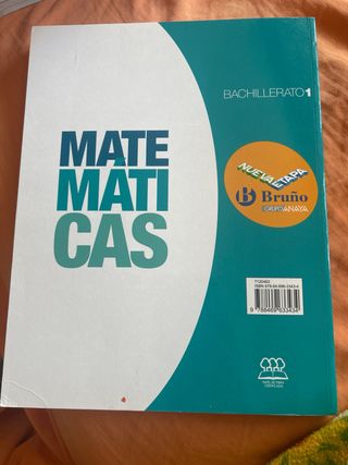 Matemáticas 1 Bachillerato Nueva etapa Bruño