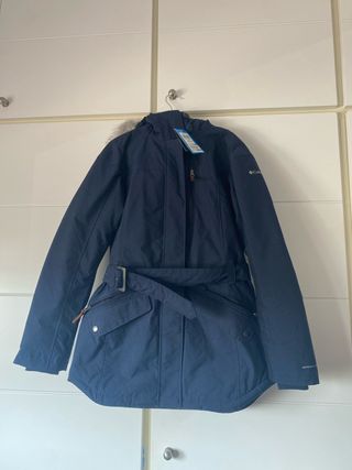 Abrigo Columbia azul mujer