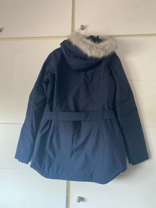 Abrigo Columbia azul mujer