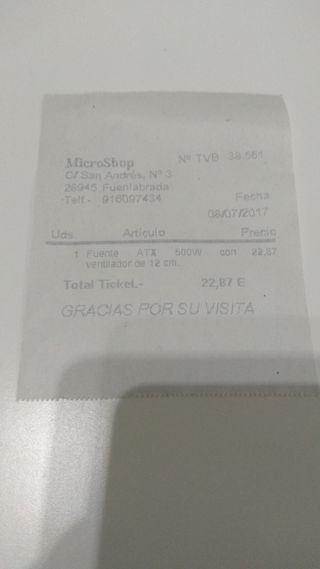 Fuente de alimentación ATX TQEP-500SSE-O