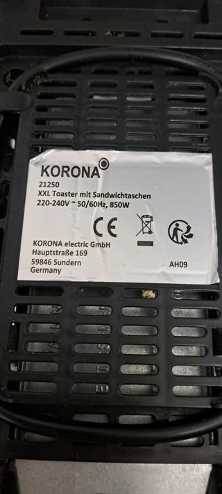 Tostador Korona 2 rebanadas grandes